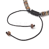 Non-magnetic Synthetic Hematite & Natural Tiger Eye Disc Beads Braided Bead Bracelets for Women Men BJEW-JB13298-4