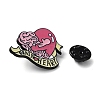 Heart & Brain with Word Enamel Pins JEWB-A016-03A-3