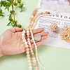 3 Strands 3 Style Natural Pink Aventurine Beads Strands G-YS0001-13-6