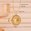 304 Stainless Steel Sun Pendant Necklaces for Women WG60B9D-03-1