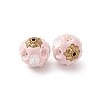 Handmade Resin Indonesia Round Beads IPDL-P005-23KCG-03-2
