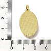 Brass Pave Shell Birth Flower Pendants FIND-I040-04H-3