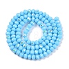 Electroplate Opaque Solid Color Glass Beads Strands LS-EGLA-A044-P4mm-L08-3