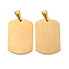 304 Stainless Steel Pendants STAS-I135-34G-2