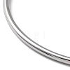 304 Stainless Steel Simple Plain Bangle for Women BJEW-F461-01A-P-3