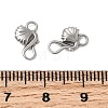 304 Stainless Steel Hook Clasps STAS-Z179-07P-3