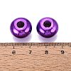 UV Plating Opaque Acrylic European Beads PACR-T017-19M-04-3