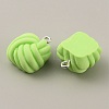 Opaque Resin Pendants LS-RESI-WH0029-24P-03-1