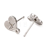 304 Stainless Steel Stud Earring Findings SA-CBA4E98-01G-P-2