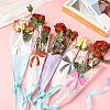 Bowknot Print Transparent PE Cone Flower Sleeves ABAG-FZC0002-001H-4