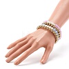 Round Imitation Gemstone & Plating Beads Stretch Bracelet Sets BJEW-JB06409-03-11