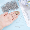 900Pcs 304 Stainless Steel Ball Head Pins & Eye Pins STAS-BBC0010-04-3