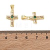 Brass Pave Cubic Zirconia Pendants CU-CBAD360-05G-02-3