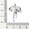 Rack Plating Brass Pave Cubic Zirconia Pendants KK-M282-29P-3