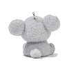 Animal Theme Flocky Opaque Resin Pendants RESI-H042-01P-16-3