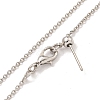 Brass Cable Chain Necklaces for Women NJEW-G084-10P-2