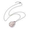 Crystal Stone Cage Pendant Necklaces NJEW-JN04758-03-2