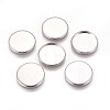 Tarnish Resistant 304 Stainless Steel Plain Edge Bezel Cups STAS-E460-10P-18mm-2