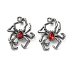 Alloy & Ruby Rhinestone Pendants FIND-G118-07B-02-1