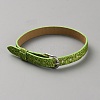 Blank PU Leather Cord Bracelet with Alloy Clasps X1-AJEW-TAC0041-01B-15-2