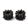 Rack Plating Black Brass Micro Pave Cubic Zirconia Beads KK-Q795-02A-B-2