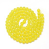 Baking Painted Glass Beads Strands X-DGLA-Q023-6mm-DB10-2