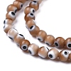 Handmade Evil Eye Lampwork Round Bead Strands LAMP-L055-4mm-02-2