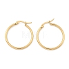 Ion Plating(IP) 304 Stainless Steel Hoop Earrings EJEW-N0016-11G-D-2