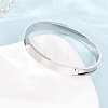 304 Stainless Steel Grooved Bangle Base SA-CBACA70-04P-3