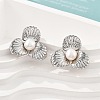 304 Stainless Steel Stud Earrings EJEW-S246-07P-1