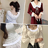 15 Yards Flat Hollow Cotton Lace Trim OCOR-GF0006-08-5