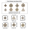   48Pcs 8 Style Tibetan Style Alloy Pendants TIBE-PH0001-19AB-2