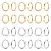 24Pcs 2 Colors Stainless Steel Hoop Earrings EJEW-UN0003-16-1