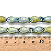 Electroplate Glass Beads Strands EGLA-T025-03E-4