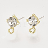 Alloy Stud Earring Findings PALLOY-N0149-21F-1