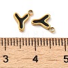 304 Stainless Steel Enamel Charms STAS-L022-292G-Y-3