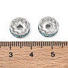 304 Stainless Steel Rhinestone Spacer Beads RB-CBA18B7-01P-04-3