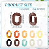 1200Pcs 10 Colors Acrylic Linking Rings SACR-DC0001-02-2