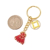 Lucky Bag Woven Glass Keychains KEYC-MZ00029-01-3