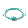 Porcelain Tortoise Braided Bead Bracelets BJEW-JB10058-03-1