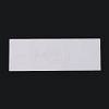 Plastic Necklace Chain Adhesive Pouch for Necklace Display Cards AJEW-P088-01A-2