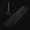 Iron Collapsible Big Eye Beading Needles X-ES001Y-S-125mm-01-2
