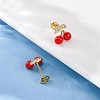 Brass Micro Pave Cubic Zirconia Stud Earrings EJEW-D322-05G-02-3