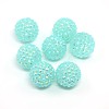 Chunky Resin Rhinestone Bubblegum Ball Beads RESI-S253-20mm-GAB20-1