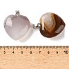 Dyed & Heated Natural Crystal Core Agate Pendants GG-CBACB71-04P-04-3