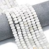 Natural White Crazy Agate Beads Strands G-P575-A04-8x5mm-03-1