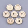 4-Hole Wooden Buttons WOOD-S055-08A-1