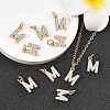 SHEGRACE Brass Micro Pave Clear Cubic Zirconia Pendants XGRQ29963-394G-M-5