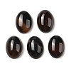 Natural Black Agate Cabochons G-B082-06-1