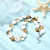 Natural Shiva Eye Shell Beaded Necklaces NJEW-JN06273-1